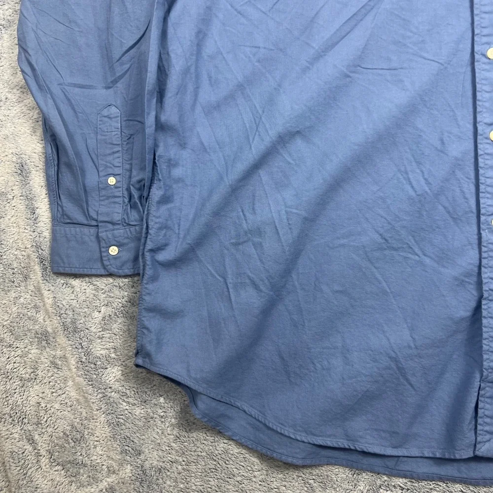 Polo Ralph Lauren Mens 3XB Blue Cotton Oxford Button Down Shirt Long Sleeve 3TG